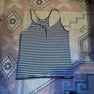Aerie sleep tank in navy and white stripe. Small. Like new!